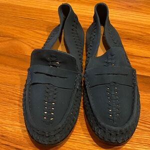 Anthropologie Pilcro Blue Loafers, size 10